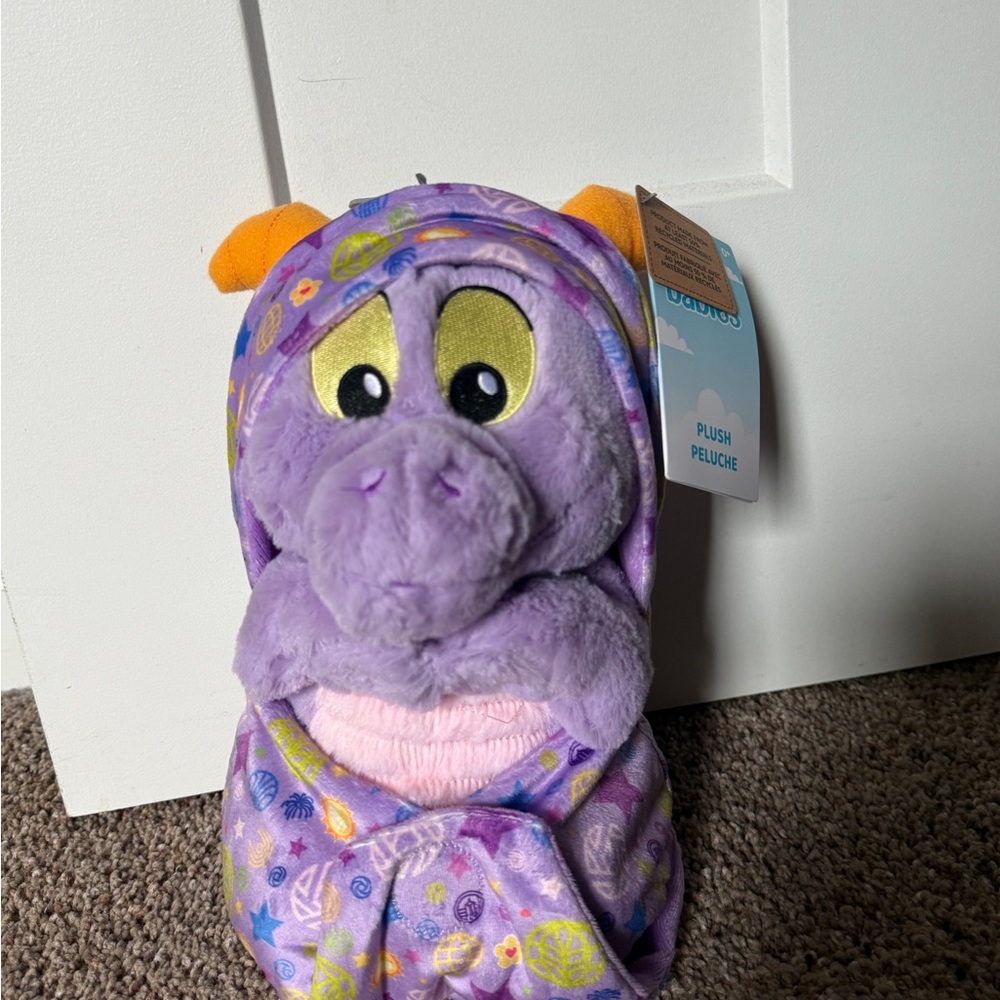 Brand New NWT Disney Babies Plush in Pouch-Epcot Figment